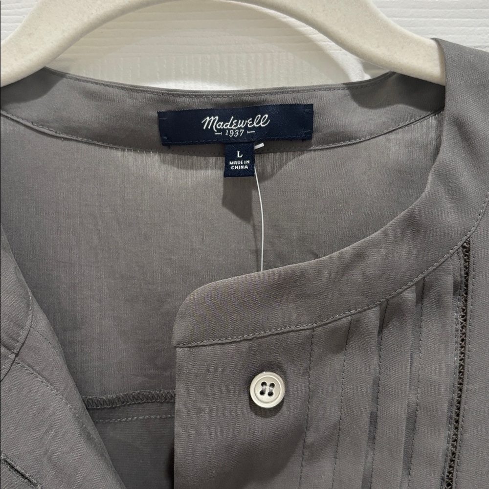 Madewell Gray Shirtdress - Picture 2 of 7